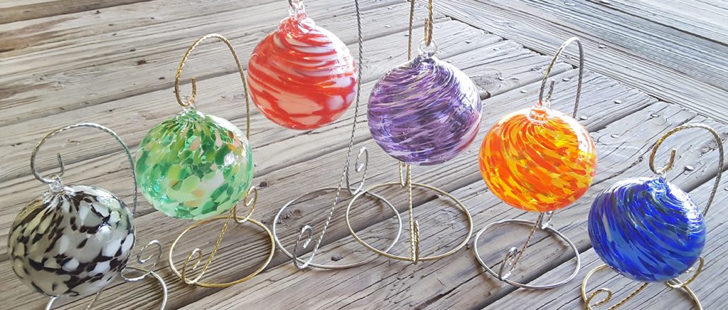 christmas hand blown glass ornaments